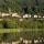 Photographie du village de Saint Martial et de son lac en Ardèche