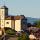 Photographie de l'église et du clocher du village de Clermont en Genevois