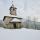 Photo des premières neiges sur la chapelle de Saint Jean à Chaumont en Haute Savoie