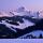 Photo d'un crépuscule d'hiver autour du Mont Charvin dans le Massif des Aravis