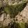 Photographie d'un détail de la face ouest de la montagne du Roc d'Enfer