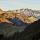 Photo du lever du jour sur les montagnes du Massif des Bornes vu depuis le Col de L'Aulp