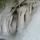 Image de stalactites de glace dans le torrent du Fornant pendant l'hiver 2012