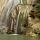 Image en gros plan sur la partie inférieure de la cascade de Barbannaz