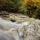 Photo du bas de la cascade de la Diomaz dans les montagnes autour de Bellevaux