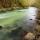 Photo de la rivière sauvage de la Valserine sous la lumière du crépuscule