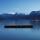 Image d'un soir de printemps sur la plage de Talloires au bord du lac d'Annecy