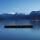 Image d'un soir de printemps sur la plage de Talloires au bord du lac d'Annecy