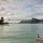 Image du lac d'Annecy et de ses montagnes un soir de fin d'été à Saint Jorioz