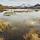 Vue sur le lac Guichard et les Aiguilles d'Arves en automne