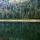 Image d'une forêt de montagne et de son reflet dans l'eau du lac de Montriond