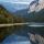 Photo du paysage d'un soir d'automne au bord du lac de Montriond