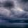 Photographie HDR d'un ciel d'orage sur la mer Méditerranée en Corse