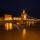 Photo des éclairages nocturnes sur la ville de Seyssel et son pont sur le Rhône