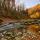 Photographie d'un paysage d'automne au petit matin dans les gorges du Chéran