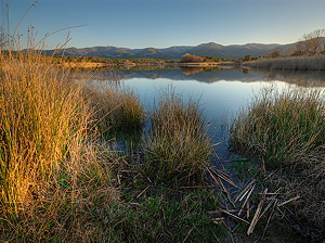 Derniers rayons sur le lac des Escarcets
