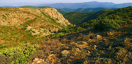 Photo panoramique du massif des maures