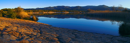 Photo panoramique du lac des escarcets
