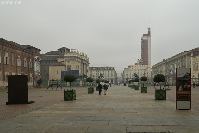 Photographie de Turin en Italie depuis le Palais Royal