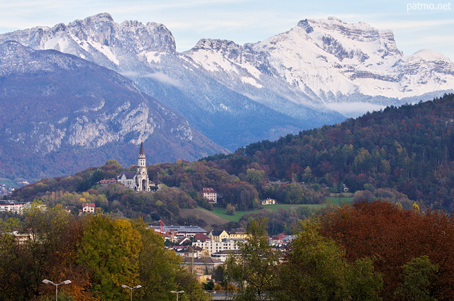 Image d'un soir d'automne autour d'Annecy