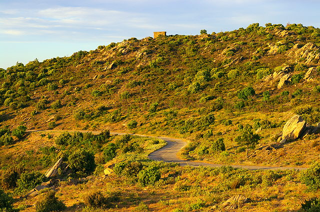 Photographie des cretes du massif des maures