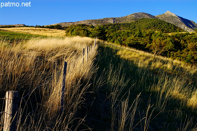 Photo d'un paysage rural dans la valle de l'Oule prs de Rosans