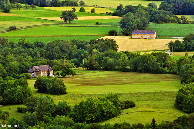 Photo du bocage de la Haute Savoie