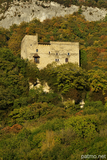 Photo du chteau d'Arcine en automne - Haute Savoie