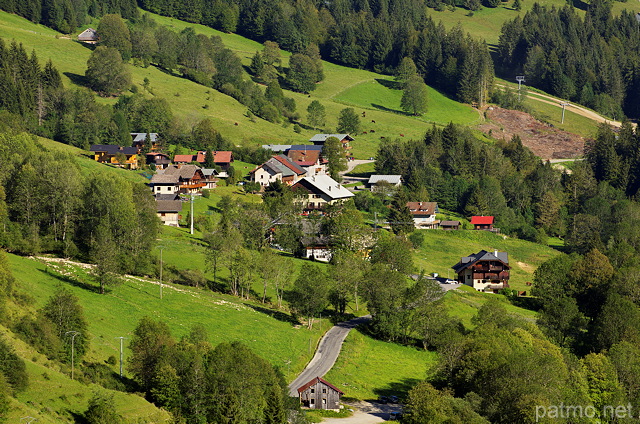 Image du hameau de la Chvrerie  Bellevaux en Haute Savoie