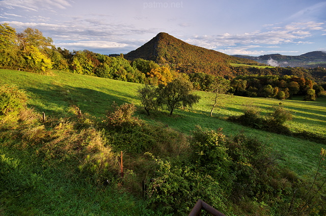 Image of the french countryside under the autumn light