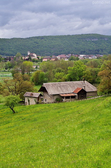 Photo d'un paysage rural autour de Sillingy en Haute Savoie