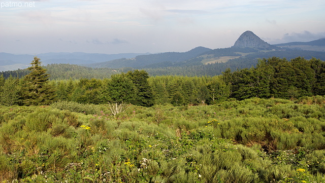 Image of Ardeche landscape around Gerbier de Jonc mountain