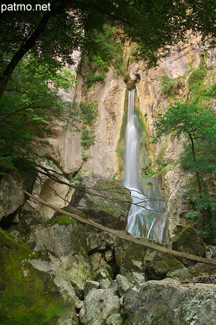 Image de la cascade de Barbennaz à Chaumont en Haute Savoie