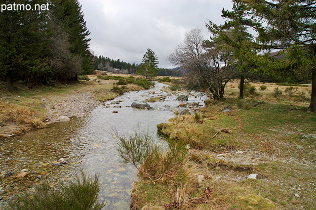 Photo de la vallée du Bonheur dans le Parc National des Cévennes