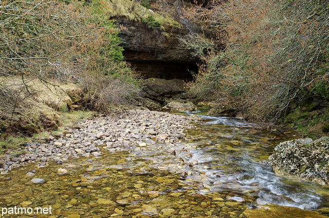 Photographie de l'entre des Pertes du Bonheur dans le Parc National des Cvennes