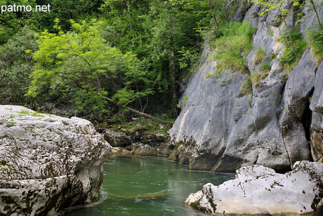 Photo de la rivire du Chran dans le Massif des Bauges