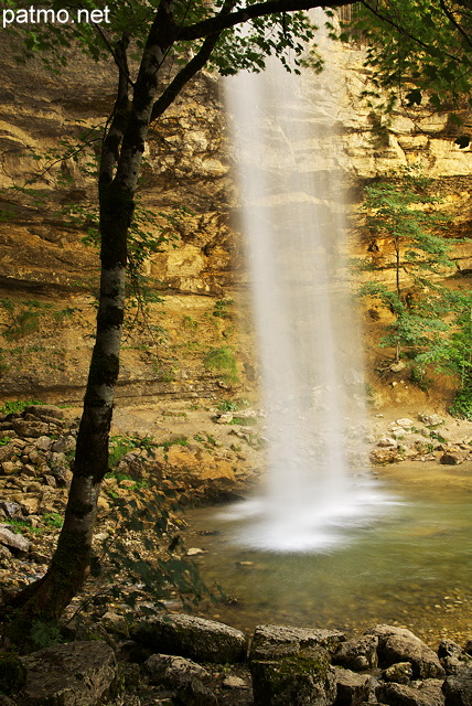 Image de la cascade de Saut Girard dans le Hrisson - Jura