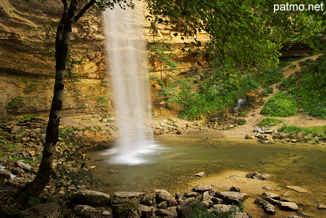 Photographie du Saut Girard dans les cascades du Hrisson