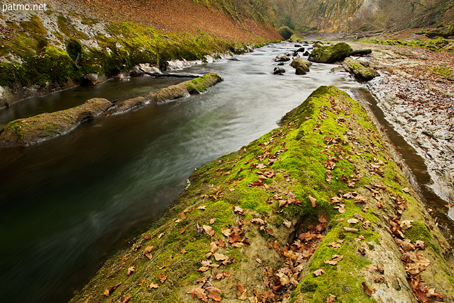 Image of the gorges of river Cheran in autumn