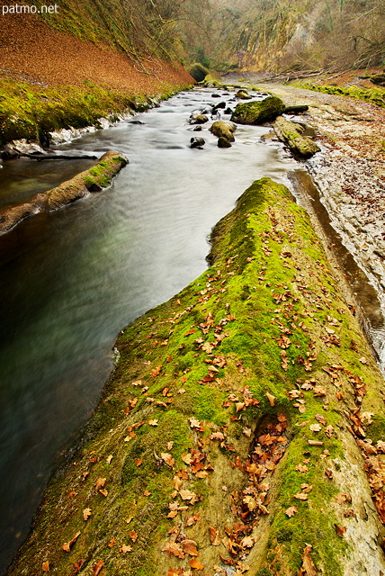 Photo des gorges du Chran en fin d'automne