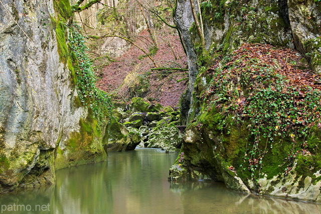 Photo d'un petit canyon sur la rivire du Fornant en Haute Savoie