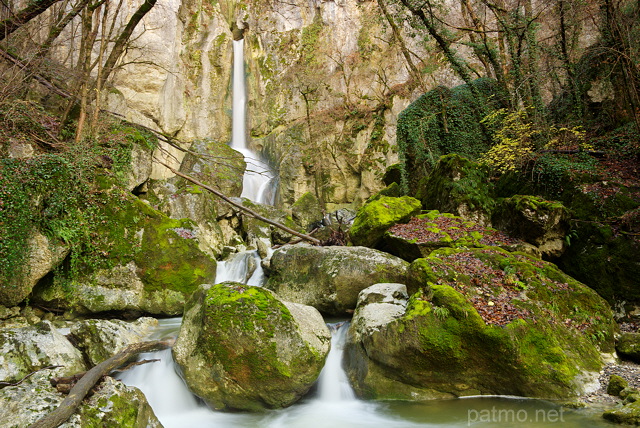 Photo de la cascade de Barbennaz ou Barbannaz sur la rivire du Fornant