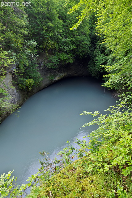 Photo de la rivire du Parnant juste avant son confluent avec le Rhne