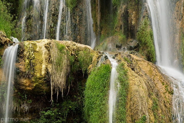 Photographie d'un dtail de la cascade de Glandieu