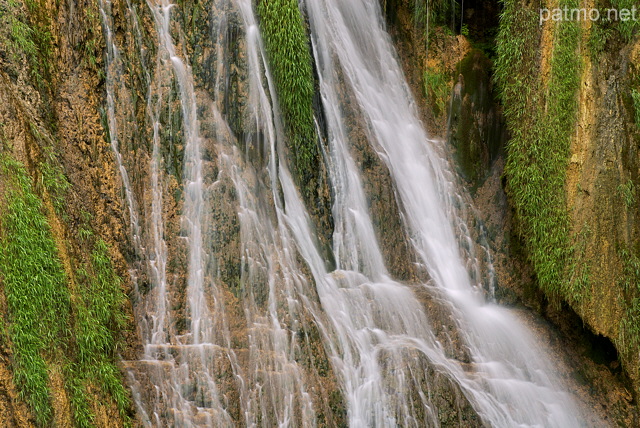 Image de ruissellement dans la cascade de Glandieu