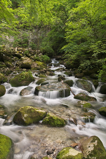 Photo du torrent du Bronze dans le Massif des Bornes