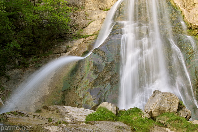 Image of Dard waterfall at springtime