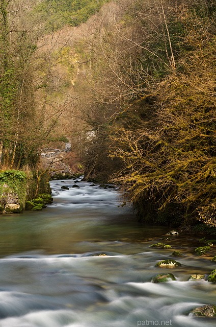 Photo de la rivire de l'Albarine en fin d'hiver