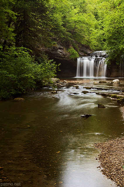 Image du printemps dans les cascades du Hrisson