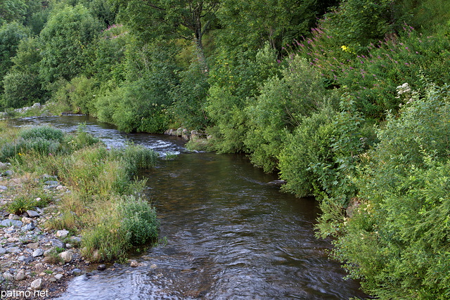 Image des berges de la Loire  Sainte Eulalie en Ardche